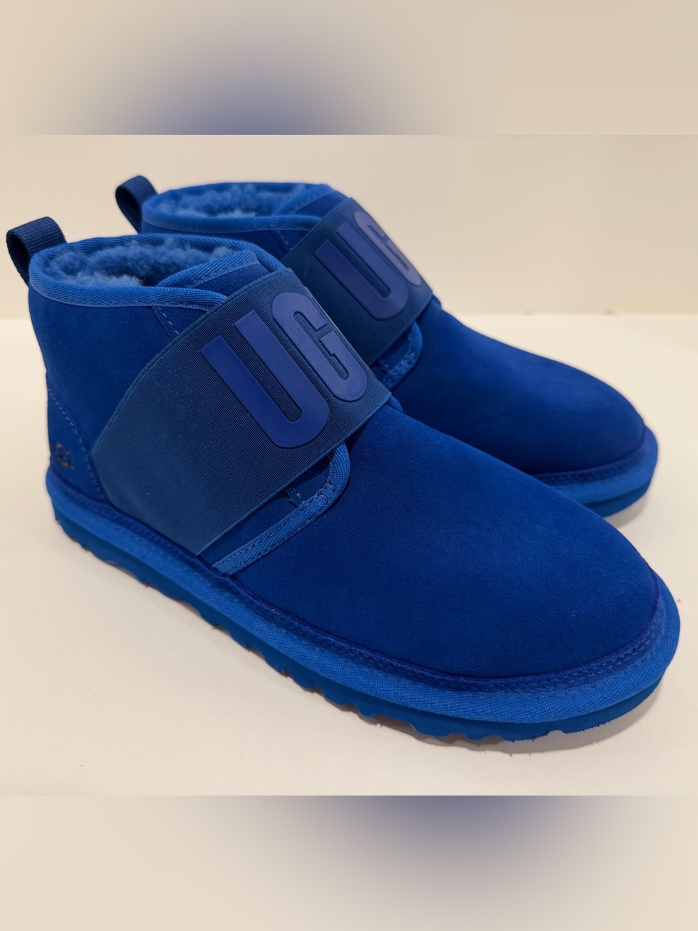 Mens UGG Neumel II Blue Suede Sheepskin Boots - Mens 8